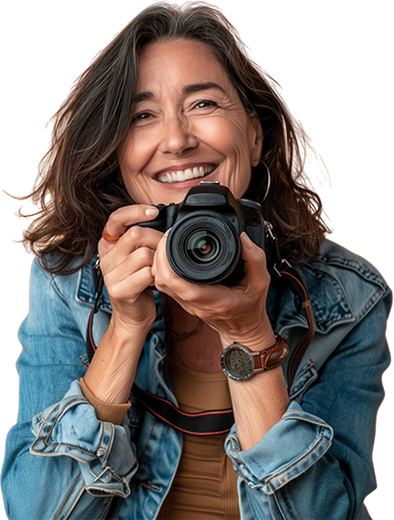 Fotoğraf çeken kadın resmi