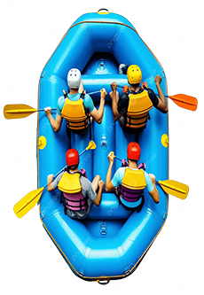 rafting uçan balon